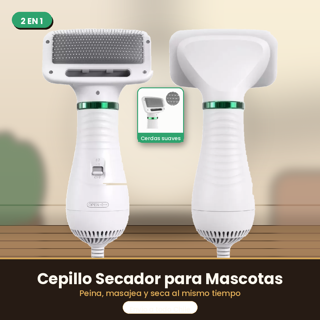 Secador Cepillo Pelo Mascotas 2 En 1 🐶 ENVÍO GRATIS ✨ PAGA AL RECIBIR ✨