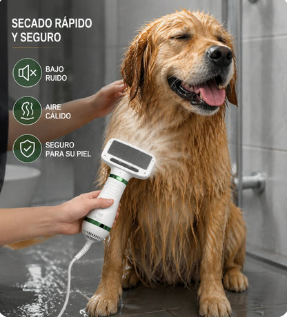 Secador Cepillo Pelo Mascotas 2 En 1 🐶 ENVÍO GRATIS ✨ PAGA AL RECIBIR ✨