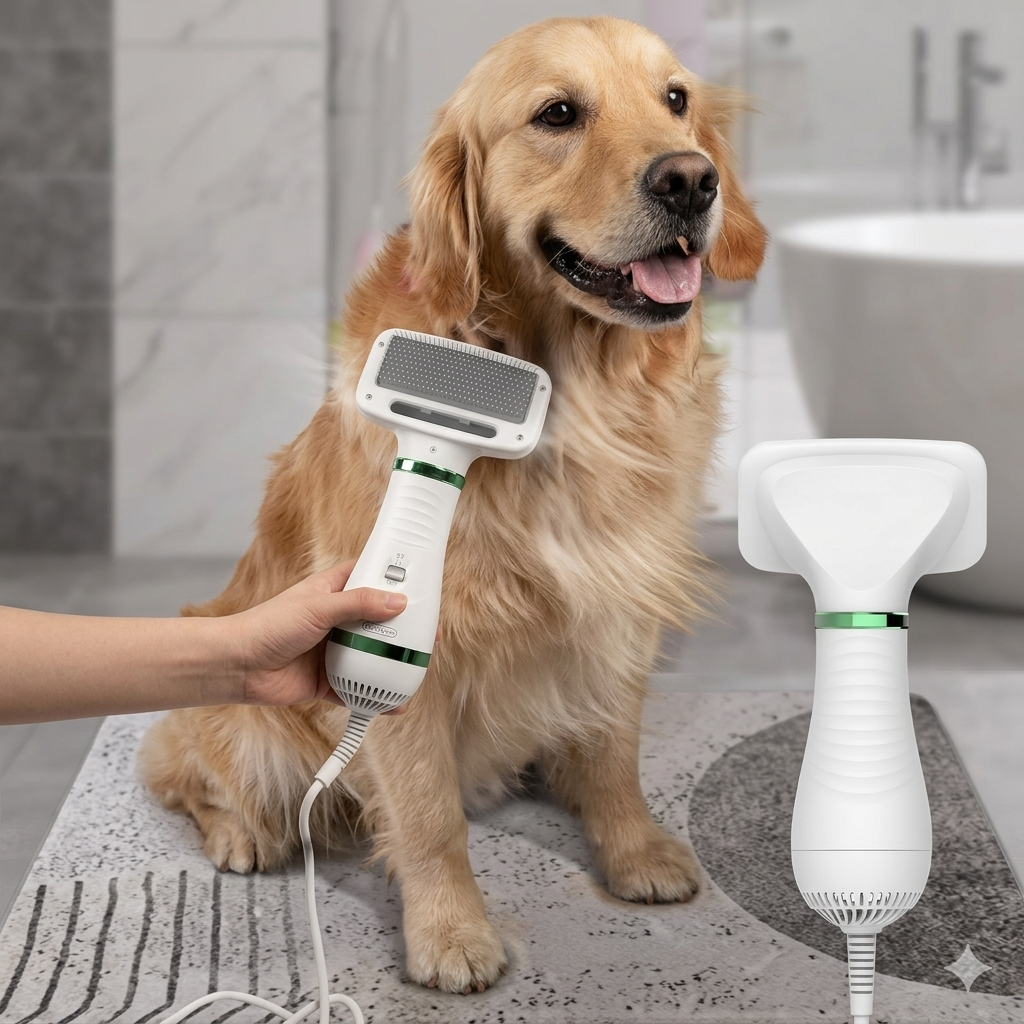 Secador Cepillo Pelo Mascotas 2 En 1 🐶 ENVÍO GRATIS ✨ PAGA AL RECIBIR ✨
