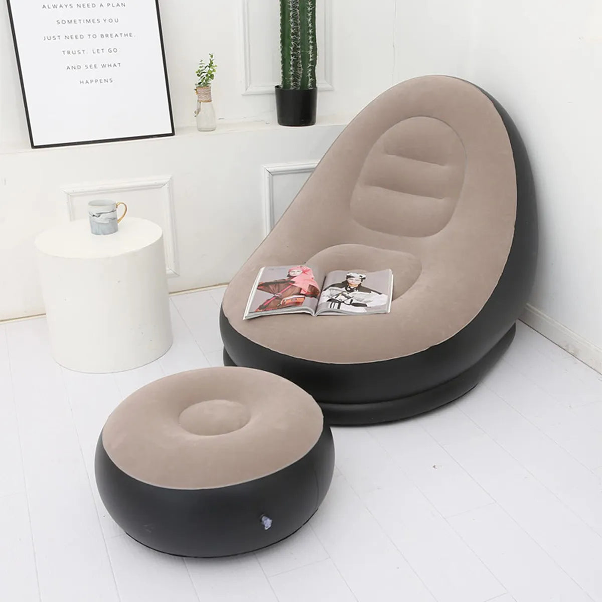 Sofá Inflable + Reposa Pies de Regalo + ENVÍO GRATIS